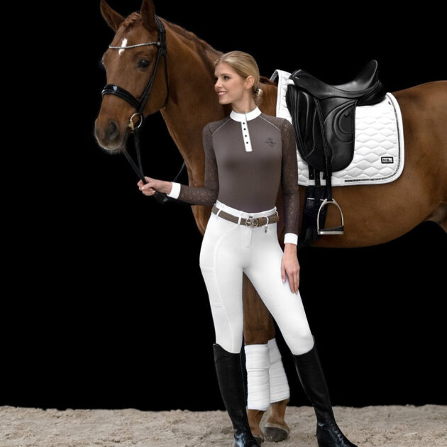 Fair Play ARMIDA Full Grip, High Rise Breeches, White - Image 6