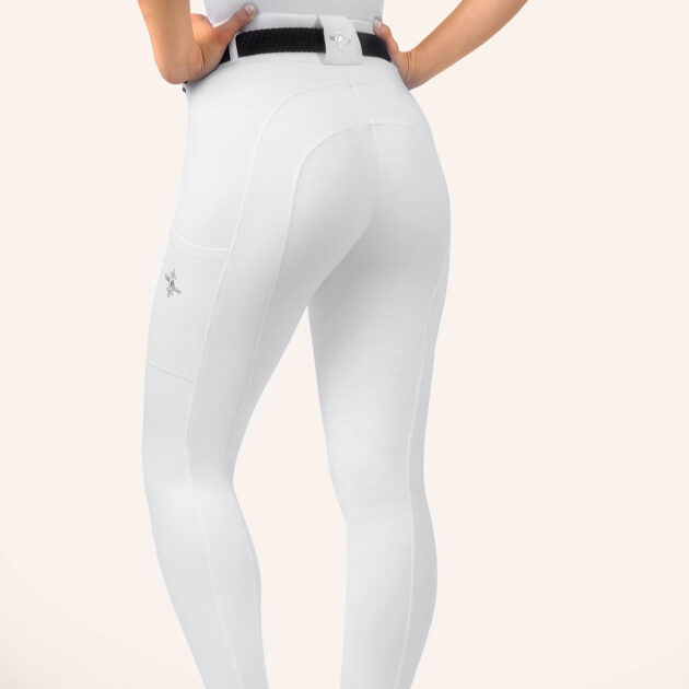 Fair Play ARMIDA Full Grip, High Rise Breeches, White - Image 2