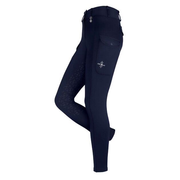 Fair Play ASTRID Full Grip, High Rise Cargo Breeches, Black