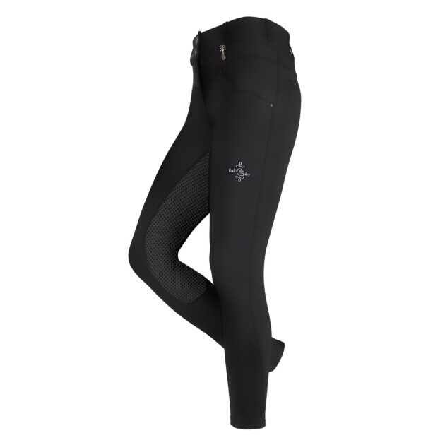 Fair Play VITA Ladies High Rise Full Seat Winter Breeches, Black