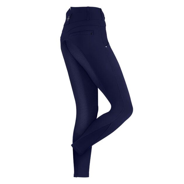 Fair Play VITA Ladies High Rise Full Seat Winter Breeches, Navy - Image 3