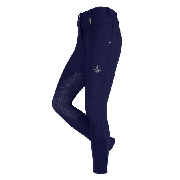 Fair Play VITA Ladies High Rise Full Seat Winter Breeches, Navy