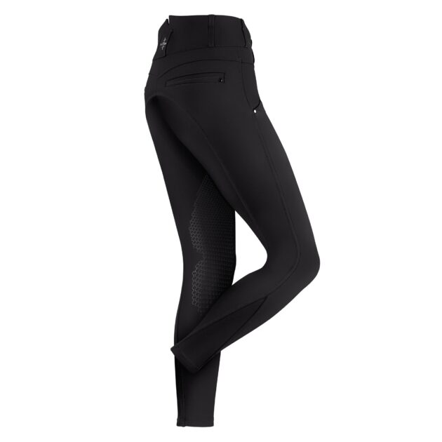 Fair Play VITA Ladies High Rise Knee Grip Winter Breeches, Black - Image 2