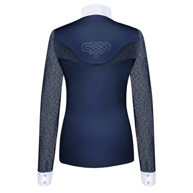 Fair Play Competition Shirt CECILE Long Sleeve Navy - Image 2