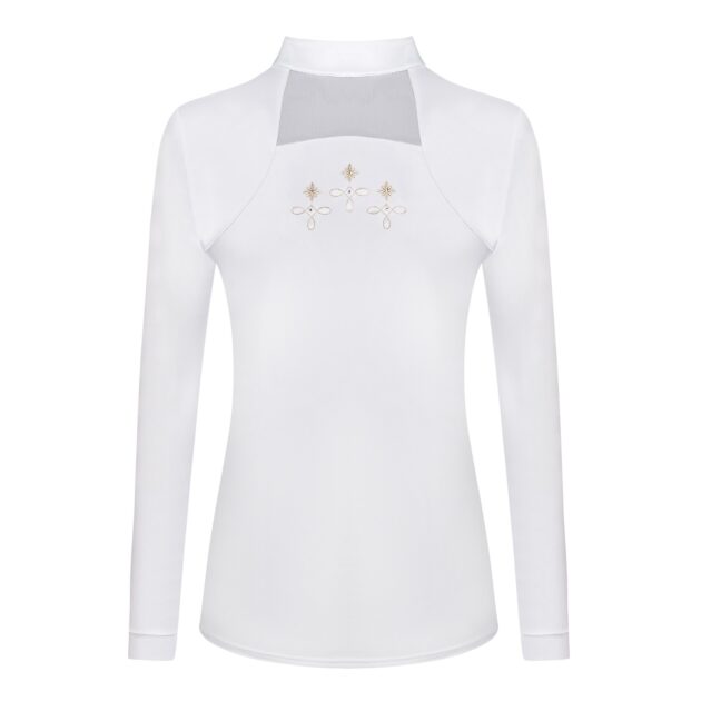 Fair Play Competition Shirt Long Sleeve LORELLA White - Image 2