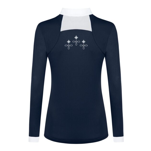 Fair Play Competition Shirt Long Sleeve LORELLA Navy-White - Image 2