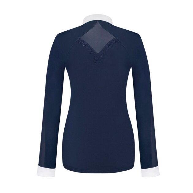 Fair Play Competition Shirt Long Sleeve CATHRINE Navy-White - Image 2