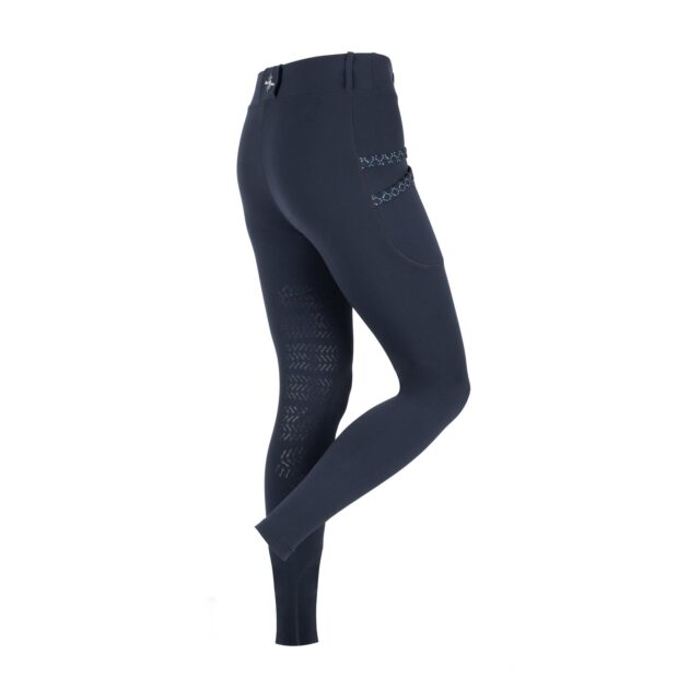 Fair Play MARINA Knee Grip Winter Riding Leggings, Navy - Image 2