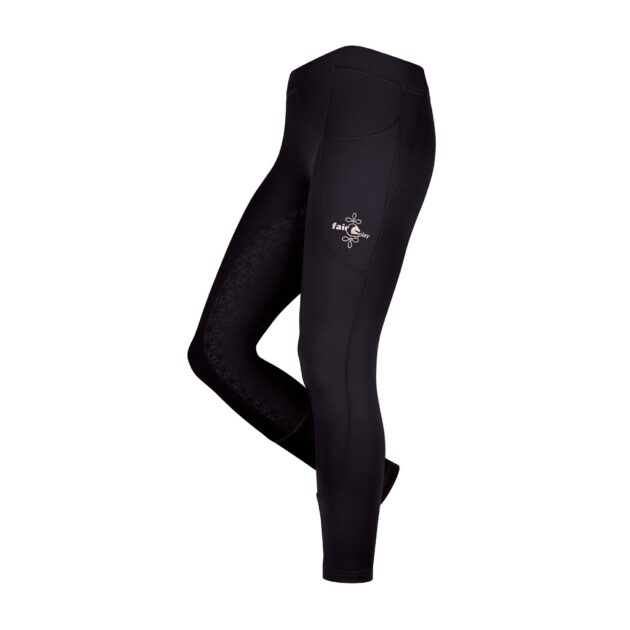 Fair Play Full Grip Winter Riding Leggings KINGA, Black