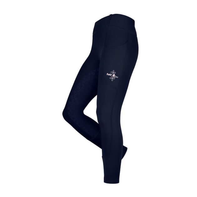 Fair Play Full Grip Winter Riding Leggings KINGA, Navy