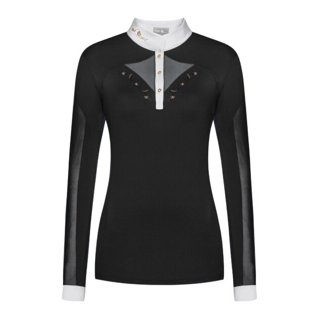 Fair Play Competition Shirt Long Sleeve CATHRINE ROSEGOLD Black/White