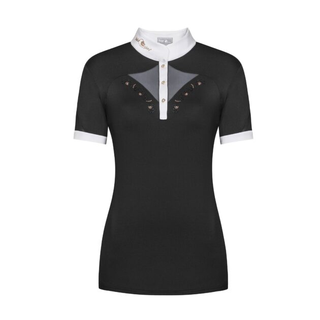 Fair Play Competition Shirt Short Sleeve CATHRINE ROSEGOLD Black/White