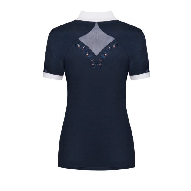 Fair Play Competition Shirt Short Sleeve CATHRINE ROSEGOLD Navy/White - Image 2