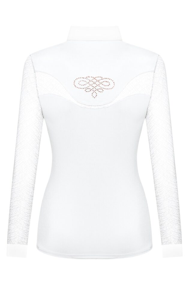 Fair Play Competition Shirt CECILE Long Sleeve ROSEGOLD, White - Image 2