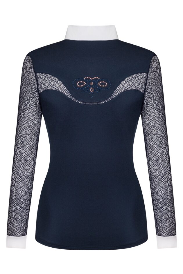 Fair Play Competition Shirt CECILE Long Sleeve ROSEGOLD, Navy - Image 2