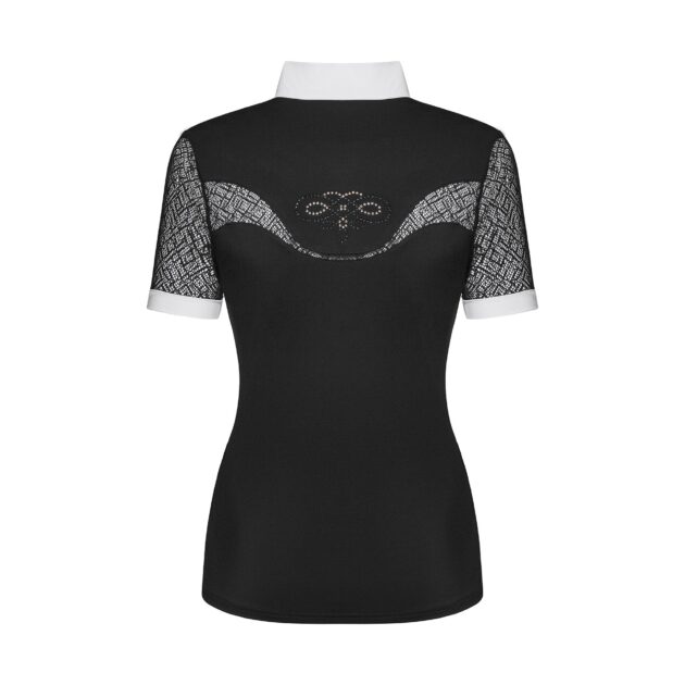 Fair Play Competition Shirt CECILE Short Sleeve ROSEGOLD, Black/White - Image 2