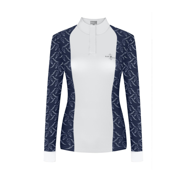 Fair Play Ladies Longsleeve Competition Shirt MINNA, Navy-White