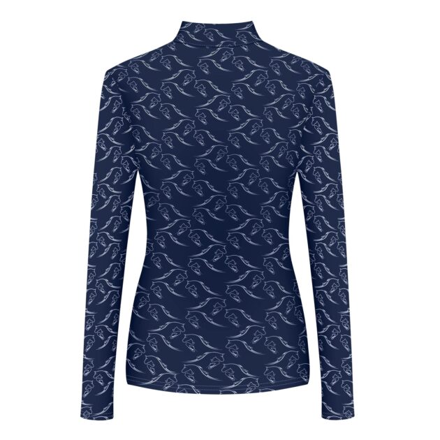 Fair Play Ladies Half Turtleneck ROIS, Navy - Image 2