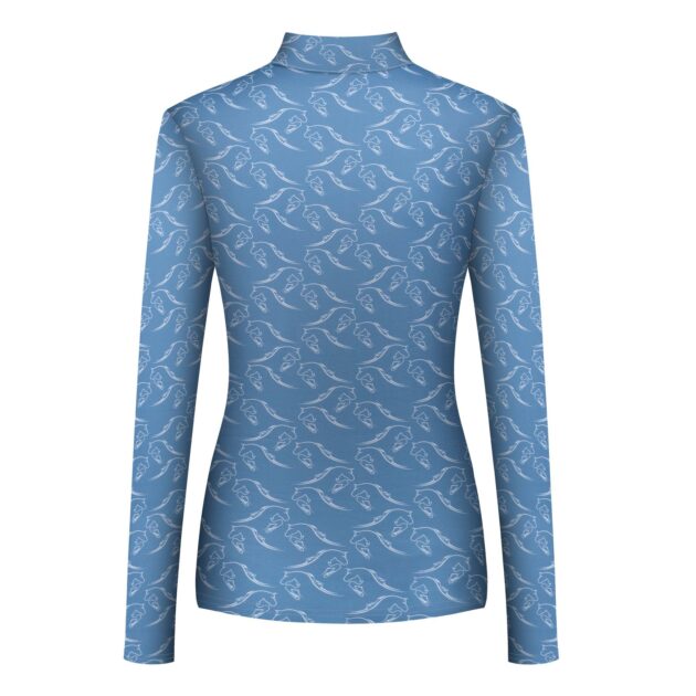 Fair Play Ladies Half Turtleneck ROIS, Pastel Blue - Image 2