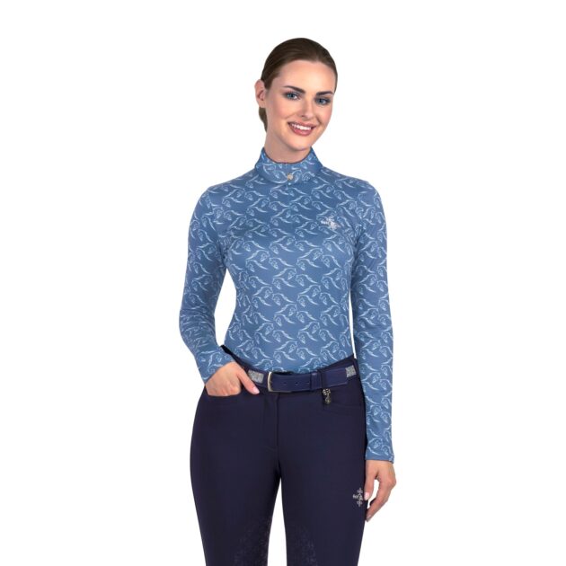 Fair Play Ladies Half Turtleneck ROIS, Pastel Blue - Image 3