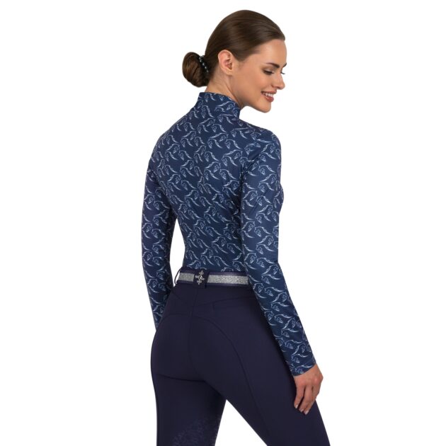 Fair Play Ladies Half Turtleneck ROIS, Navy - Image 4