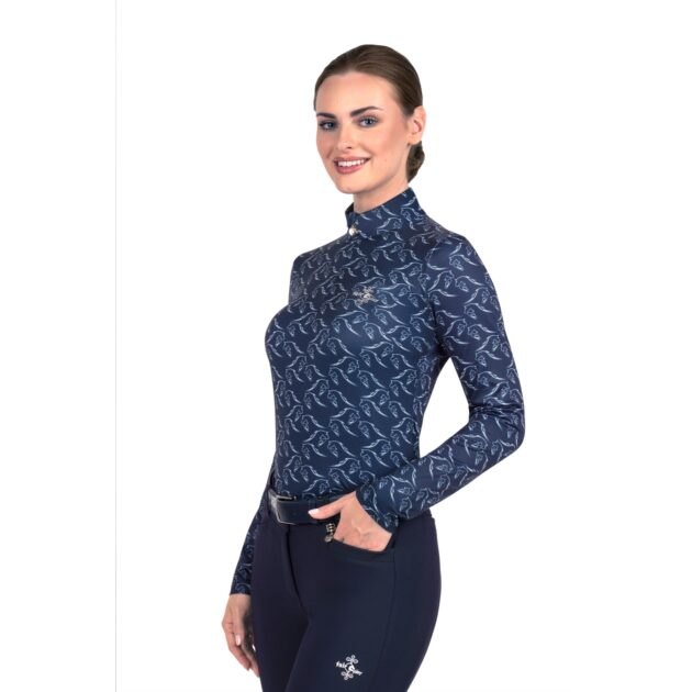 Fair Play Ladies Half Turtleneck ROIS, Navy - Image 5