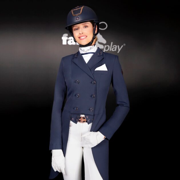 Fair Play Shadbelly Show Jacket DOROTHEE CHIC Rosegold/Navy - Image 3