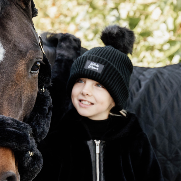 Kentucky Horsewear Beanie Pompom, Black - Image 6