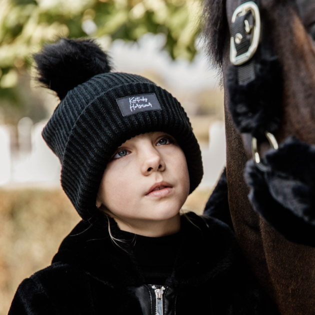 Kentucky Horsewear Beanie Pompom, Black - Image 7