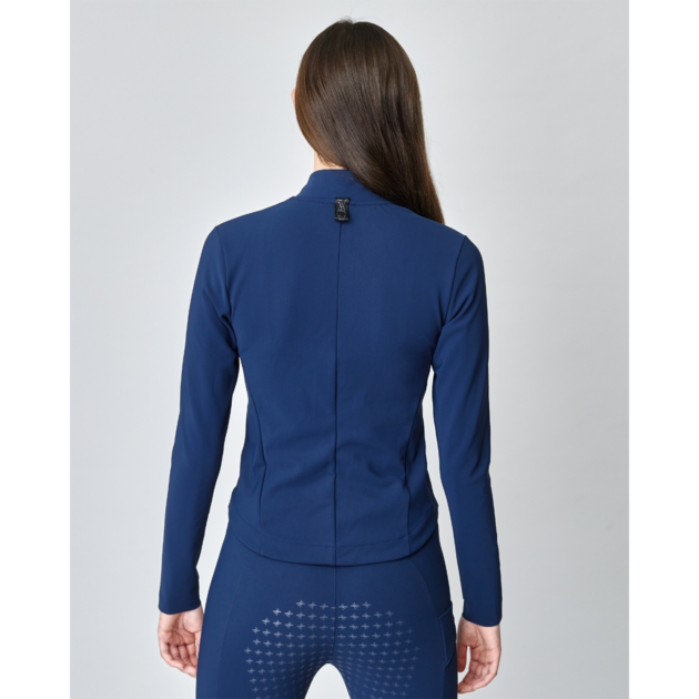 Yagya Signature Riding Jacket, Navy - Image 4