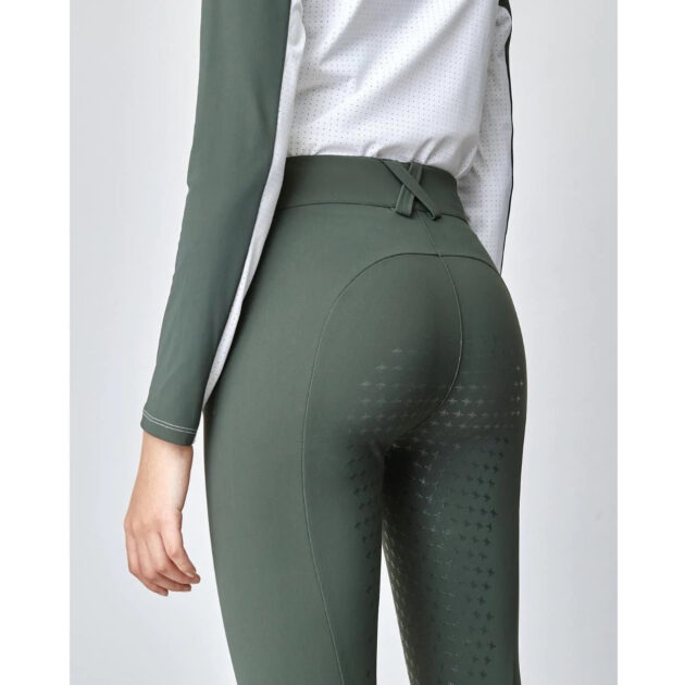 Yagya Ladies Compression Performance Breeches Full Grip, Green