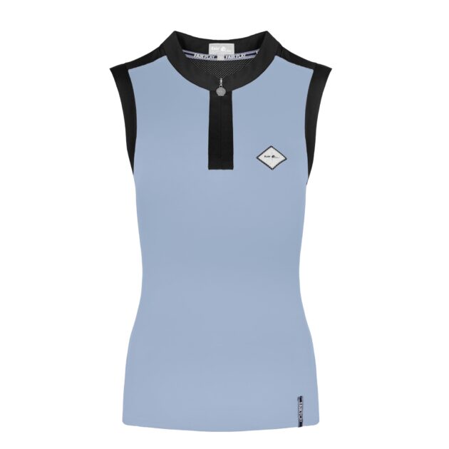 Fair Play Sleeveless Competition Top JUDY, Blue-Black