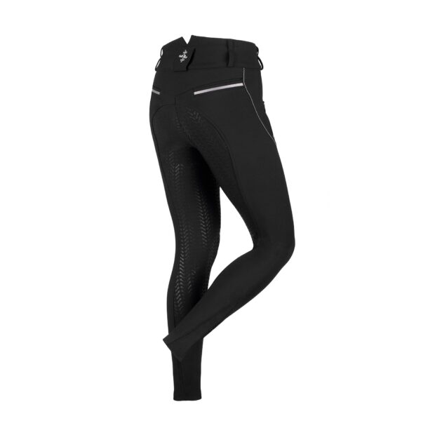 Fair Play MARLEY Full Seat, High Rise Winter Breeches, Black - Image 2