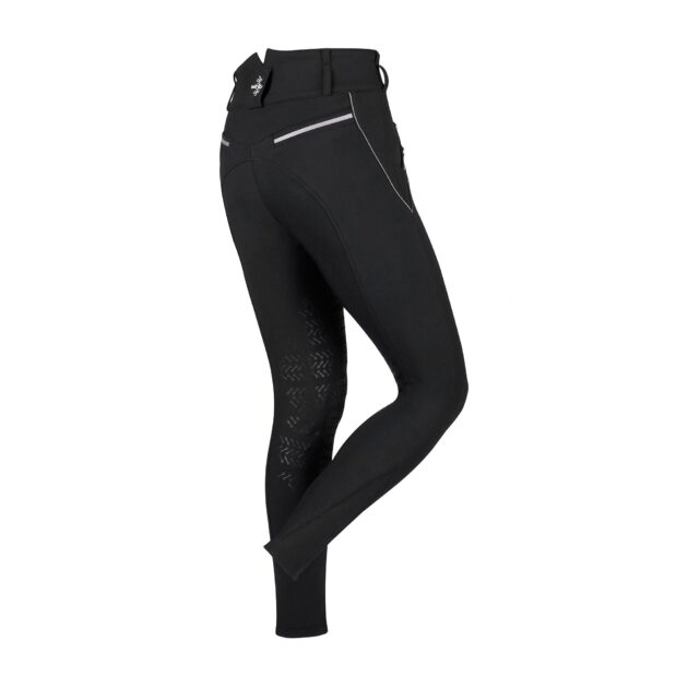 Fair Play MARLEY Knee Grip, High Rise Winter Breeches, Black - Image 2