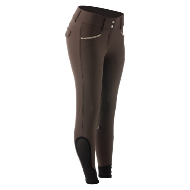 Equinavia Madeleine Womens Knee Patch Breeches, Earth Brown