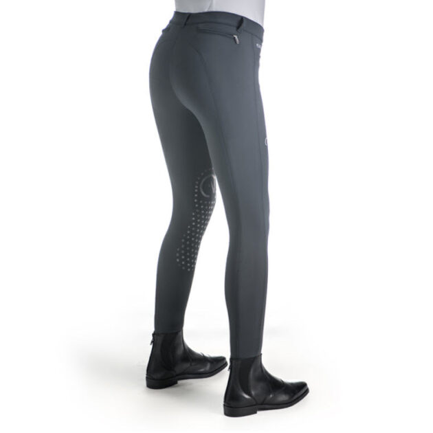 EGO7 Jumping EJ Normal Waist Knee Grip Breeches, Green Grey - Image 3