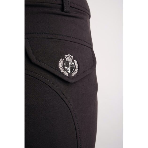 Montar Gary Men Knee Grip Breeches, Black - Image 3