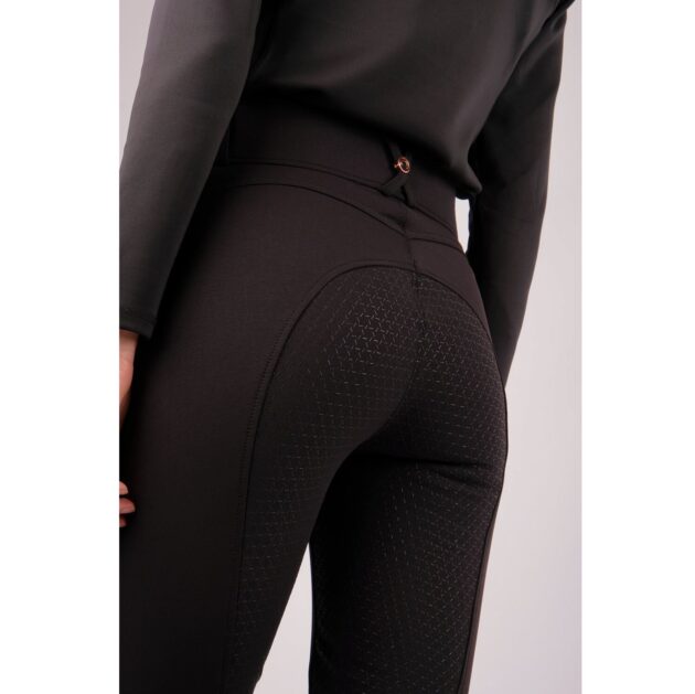 Montar Molly Yati Rosegold High Rise, Full Grip Breeches, Black - Image 2