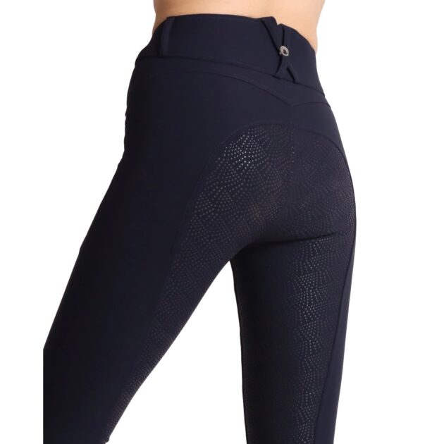 Montar Megan Yati High Rise Full Grip Breeches V2, Dark Navy