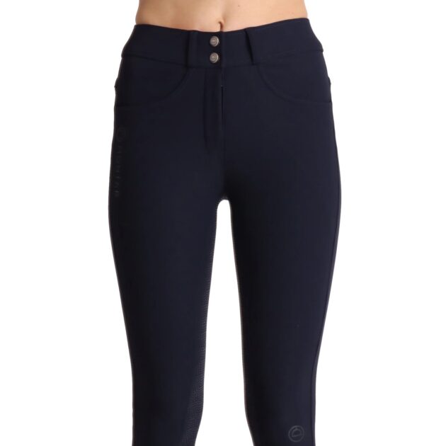 Montar Megan Yati High Rise Full Grip Breeches V2, Dark Navy - Image 3