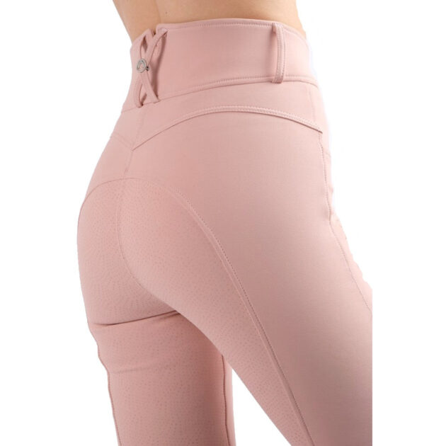 Montar Megan Yati High Rise Breeches V2 - Pale Pink, Full Grip