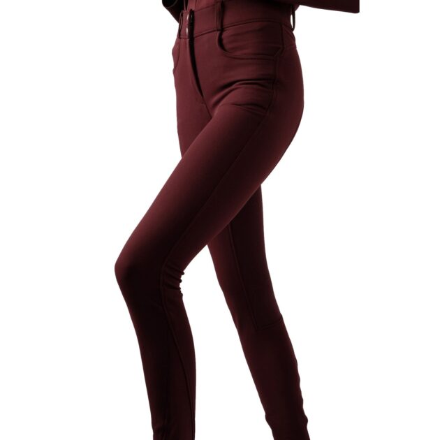 Montar Megan Yati High Rise Breeches V2 - Plum, Full Grip - Image 5