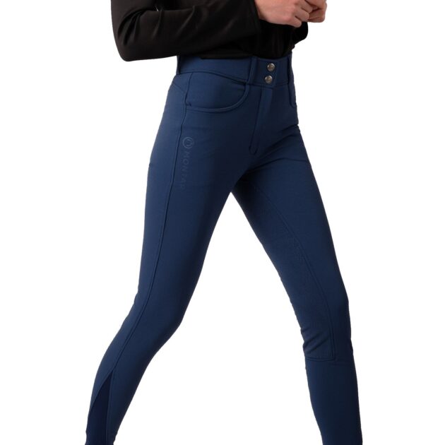 Montar Megan Yati High Rise Breeches V2 - Midblue, Full Grip - Image 2