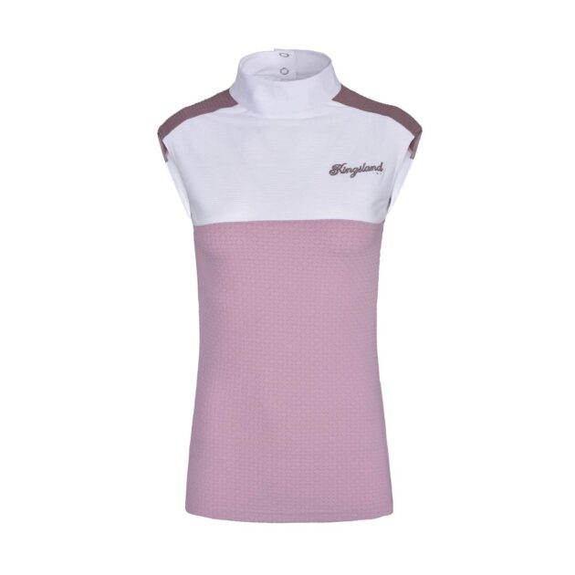 Kingsland Lia Ladies Sleeveless Show Shirt, Lilac Keepsake