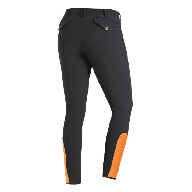 Schockemohle Phoenix Men's Breeches, Grey/Orange - Image 2