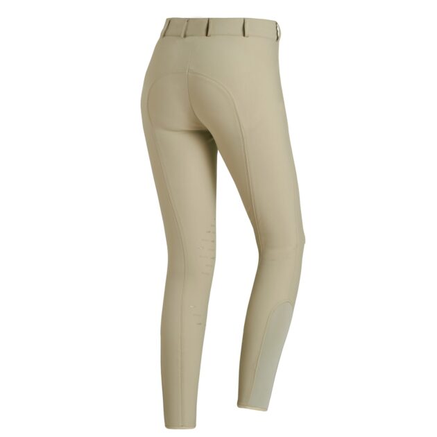 Schockemohle Eva Hunter Knee Grip, Mid Rise Breeches II, Tan - Image 2