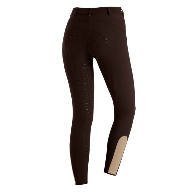 Schockemohle Electra Full Seat, Mid Rise Ladies' Breeches, Dark Brown - Image 2