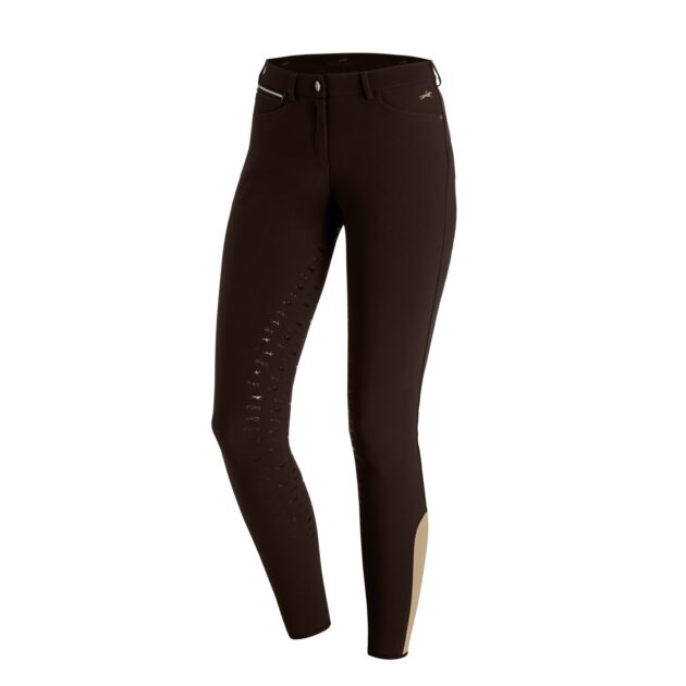 Schockemohle Electra Full Seat, Mid Rise Ladies' Breeches, Dark Brown