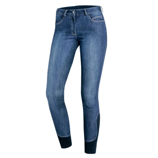 Schockemohle Delphi Full Seat, Mid Rise Jeans, Blue