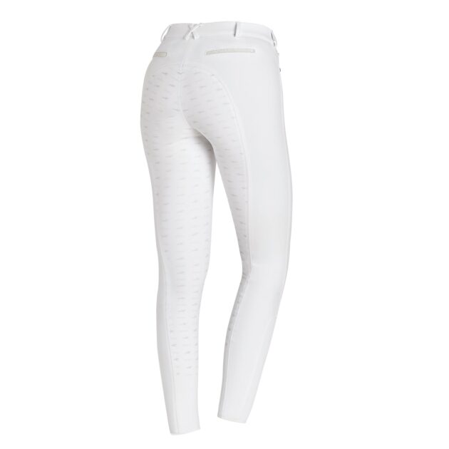 Schockemohle Chayenne Ladies Full Seat, Mid Rise Breeches, White - Image 2